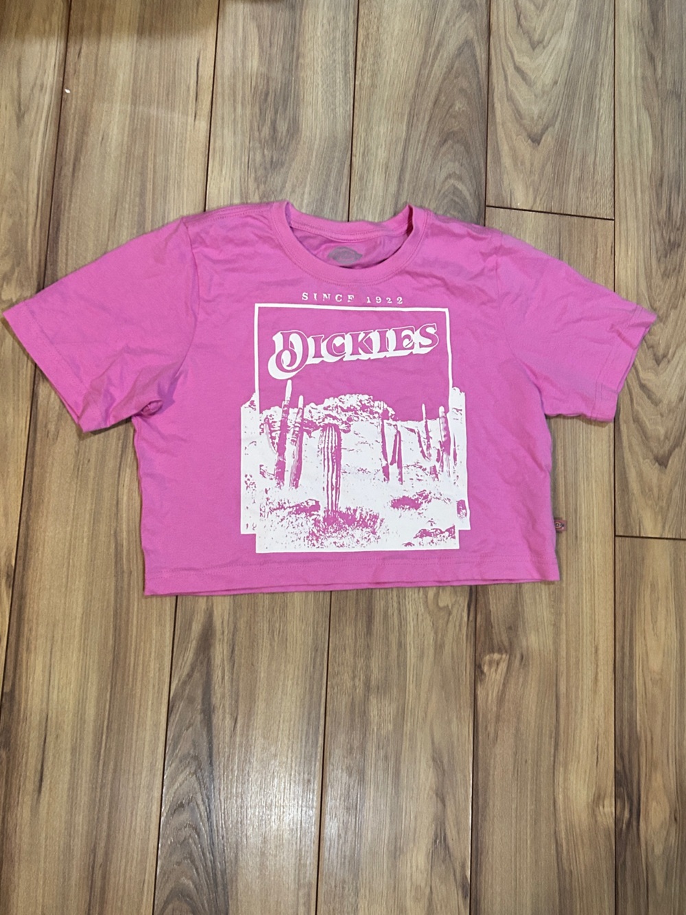 Dickies Pink Graphic Crop Top